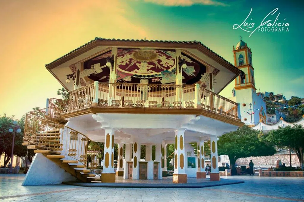 Kiosco del parque central de Papantla