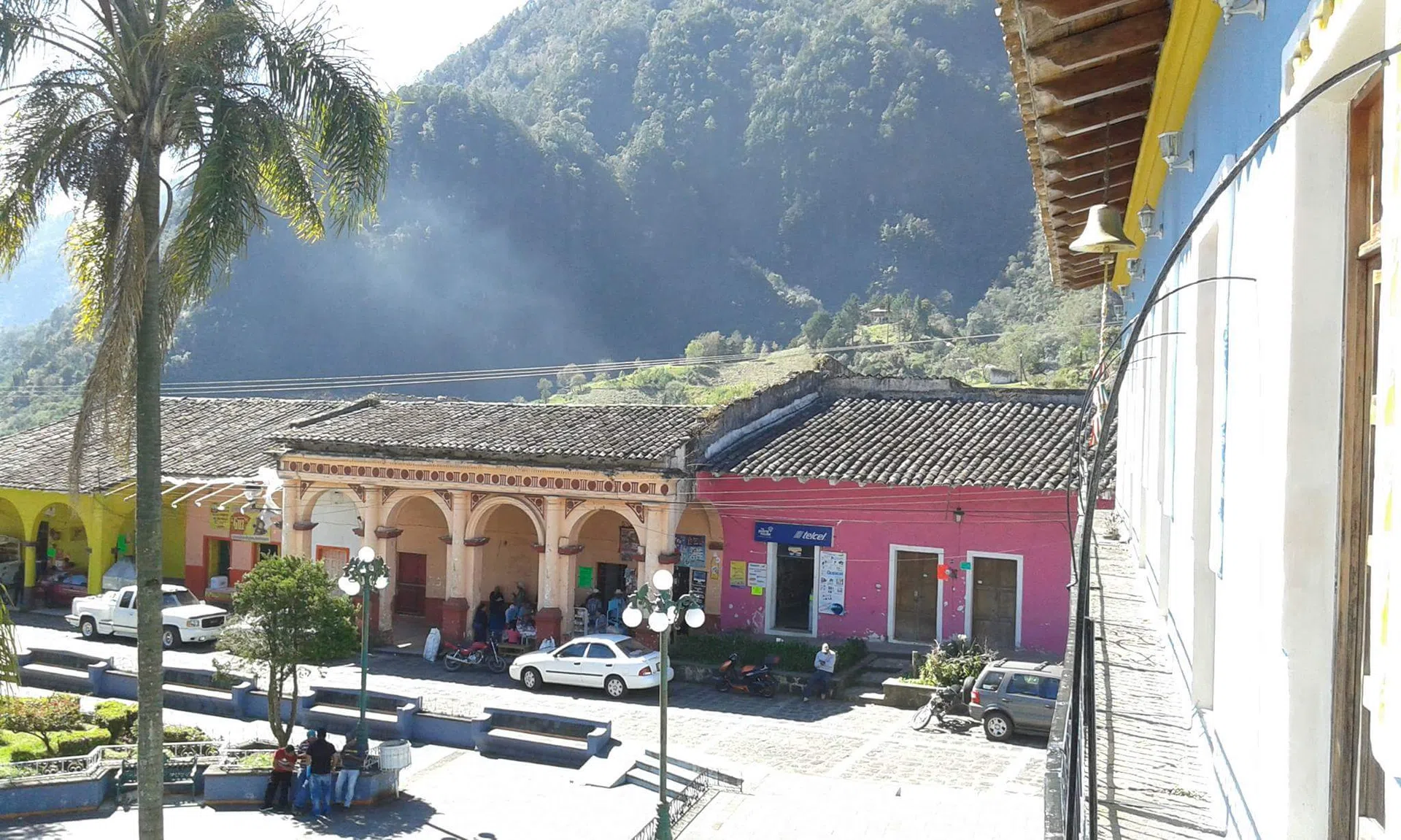 Portales del centro de Ixhuacán de los Reyes