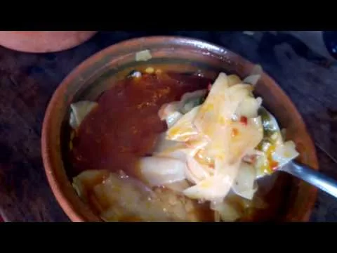 Chilatole con flor de izote