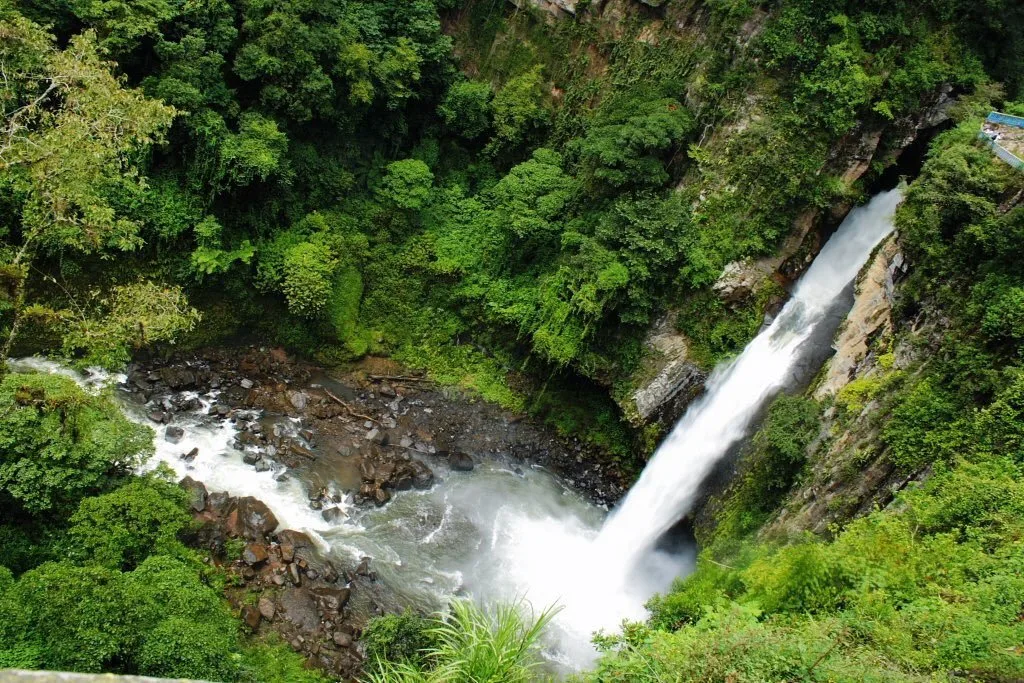 Miradores y ruta de la cascada de Texolo