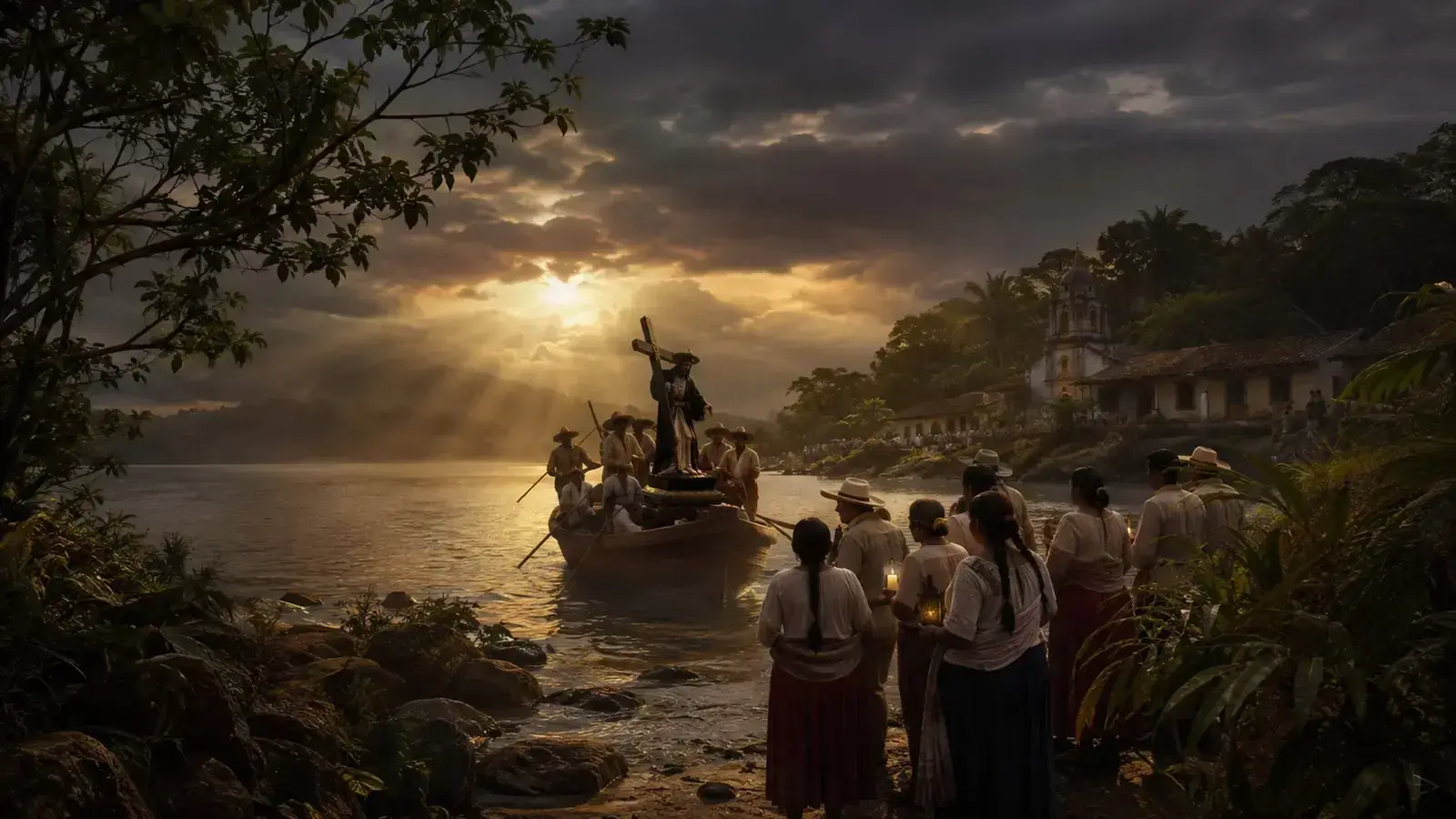La llegada del Cristo Negro de Otatitlán